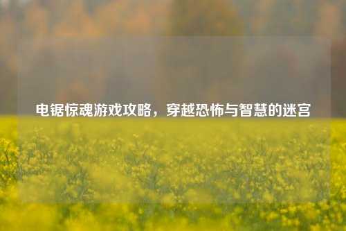电锯惊魂游戏攻略，穿越恐怖与智慧的迷宫