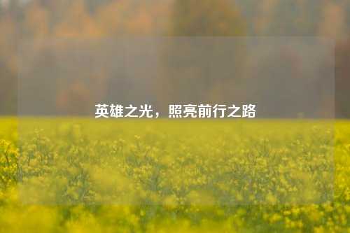 英雄之光，照亮前行之路